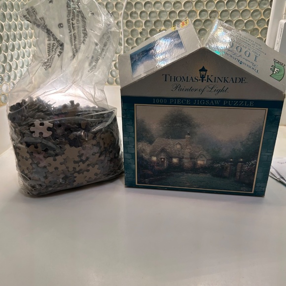 Thomas Kinkade Painter of Light 1000 Piece Jigsaw Puzzle, Open box - Picture 2 of 4